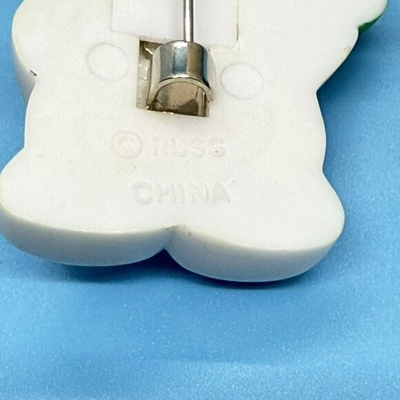 Vintage Christmas Snowman Pins 1.5” Hallmark Russ Winter Snow‎ Holidays Lot of 2 - Picture 4 of 4